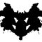 Contoh bercak tinta untuk tes Rorschach.