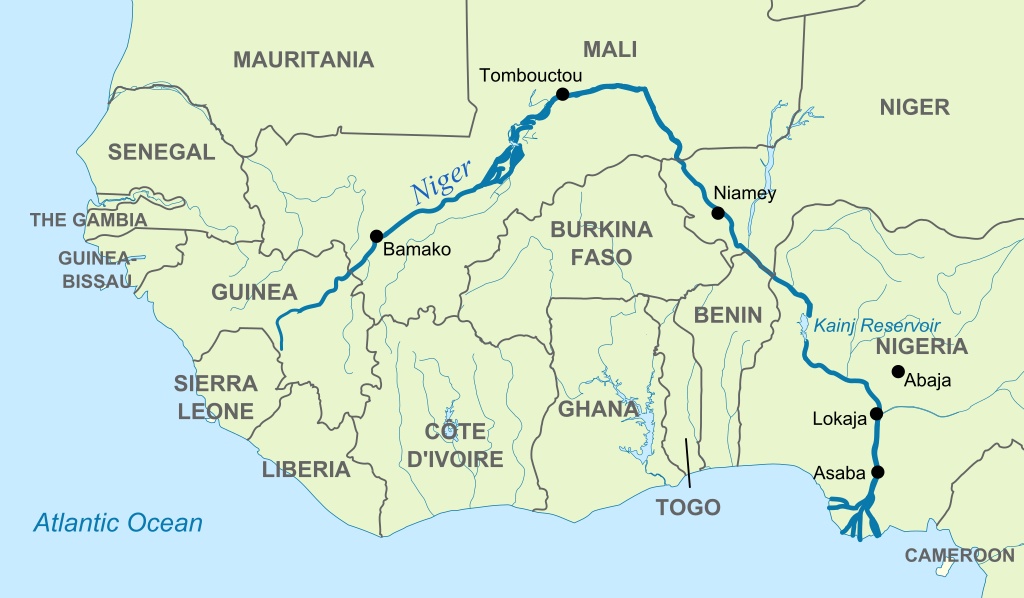 Peta Sungai Niger. (Hel-hama / wikipedia.org)